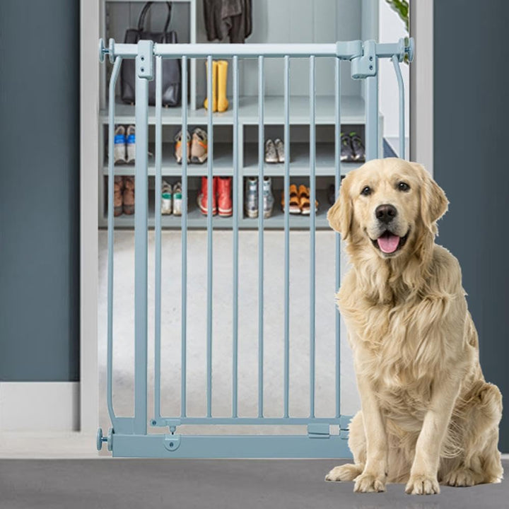 Bettacare Extra Hohes Elite Hundegitter, 80cm - 89cm, Matt Grau, Extra Hoch 96.8cm in der Höhe, Druc