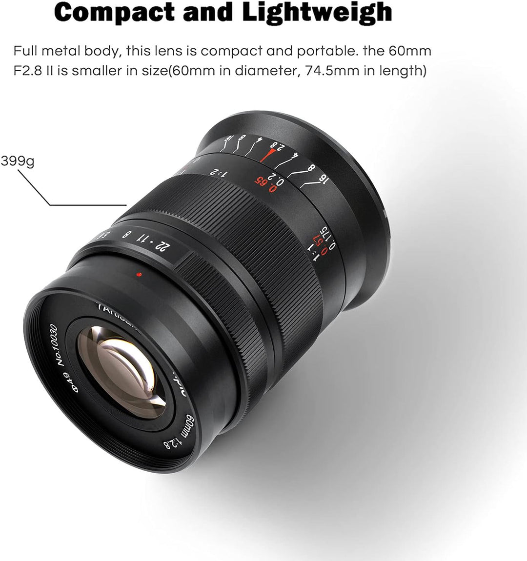 7artisans 60mm F2.8 II APS-C Format Makro-Objektiv, Kompatibel mit Sony E-Mount-Kameras Kameras Sony