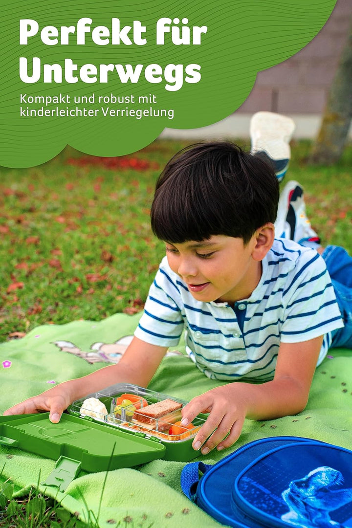 Jarlson® Brotdose für Kinder mit 6 Fächern TONI - Lunchbox - Bento Box auslaufsicher – Jausenbox für
