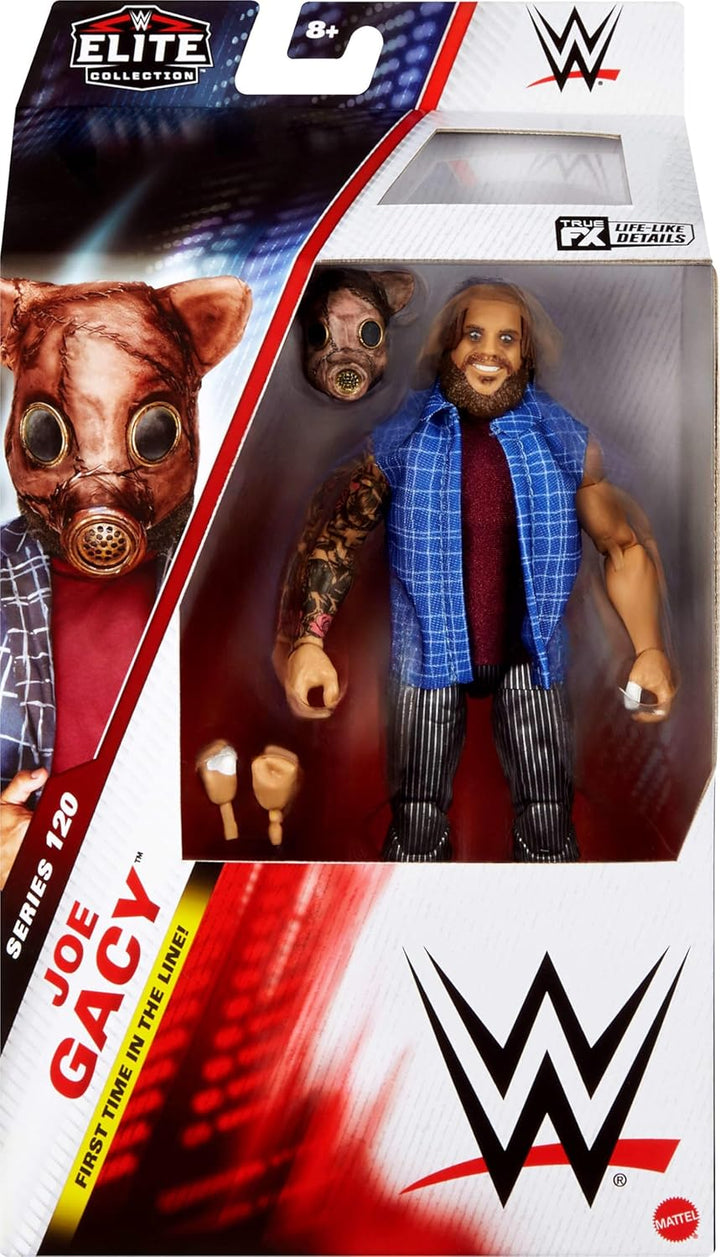 Mattel WWE Elite Actionfigur & Zubehör, Serie #120, 15,2 cm grosses Sammlerstück Joe Gacy mit 25 Gel