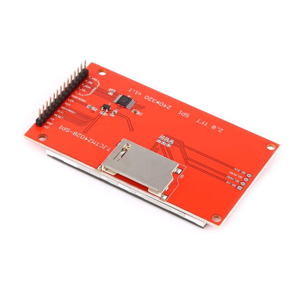 LCD-Anzeige, 2,8 Zoll 240x320 SPI TFT-LCD-Panel Anzeigemodul mit Seriellem Port und PCB-Platte ILI93