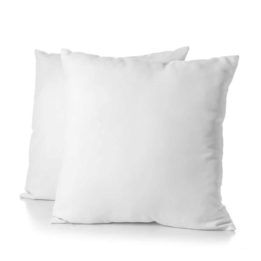 blanrêve - 2 Kissen Bio-Baumwolle – ästhetisch – Komfort flauschig – 60 x 60 cm, weiss