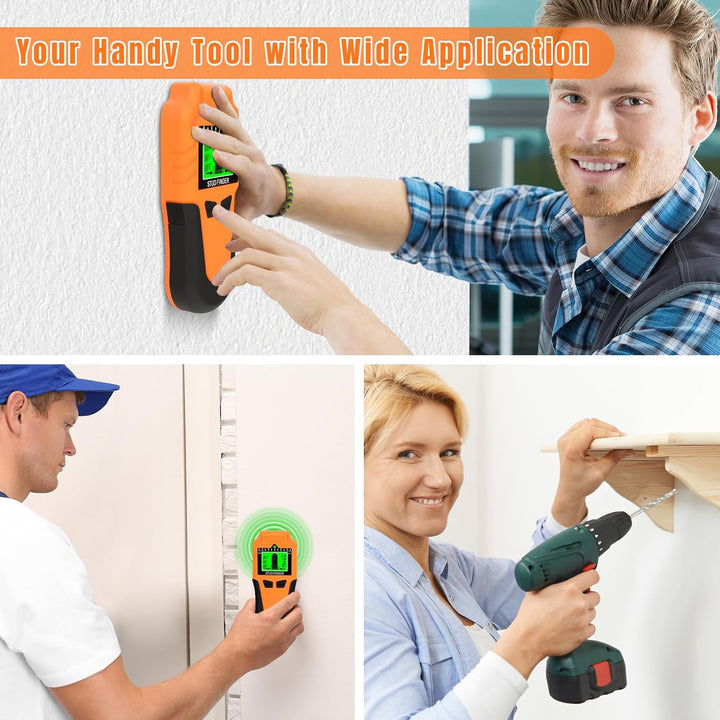 Leitungssuchgerät 6-in-1 Wandscanner – Multifunktionaler Balkenfinder mit LCD-Display & akustischem