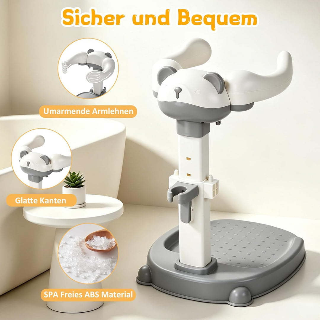 Baby Dusche Ständer Einstellbarer Baby Shower Stand Support mit AntiRutsch-Basis, Anehmbarem Sitz, D