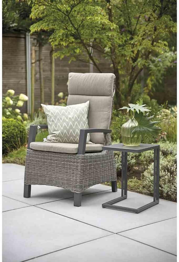 Siena Garden Ramo Beistelltisch, Braun, 33,5x40x50 cm