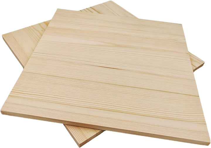 Unlackierte quadratische Holzblöcke zum Basteln, 30 x 30 x 1 cm, blanko, Kiefernholzbretter für Holz