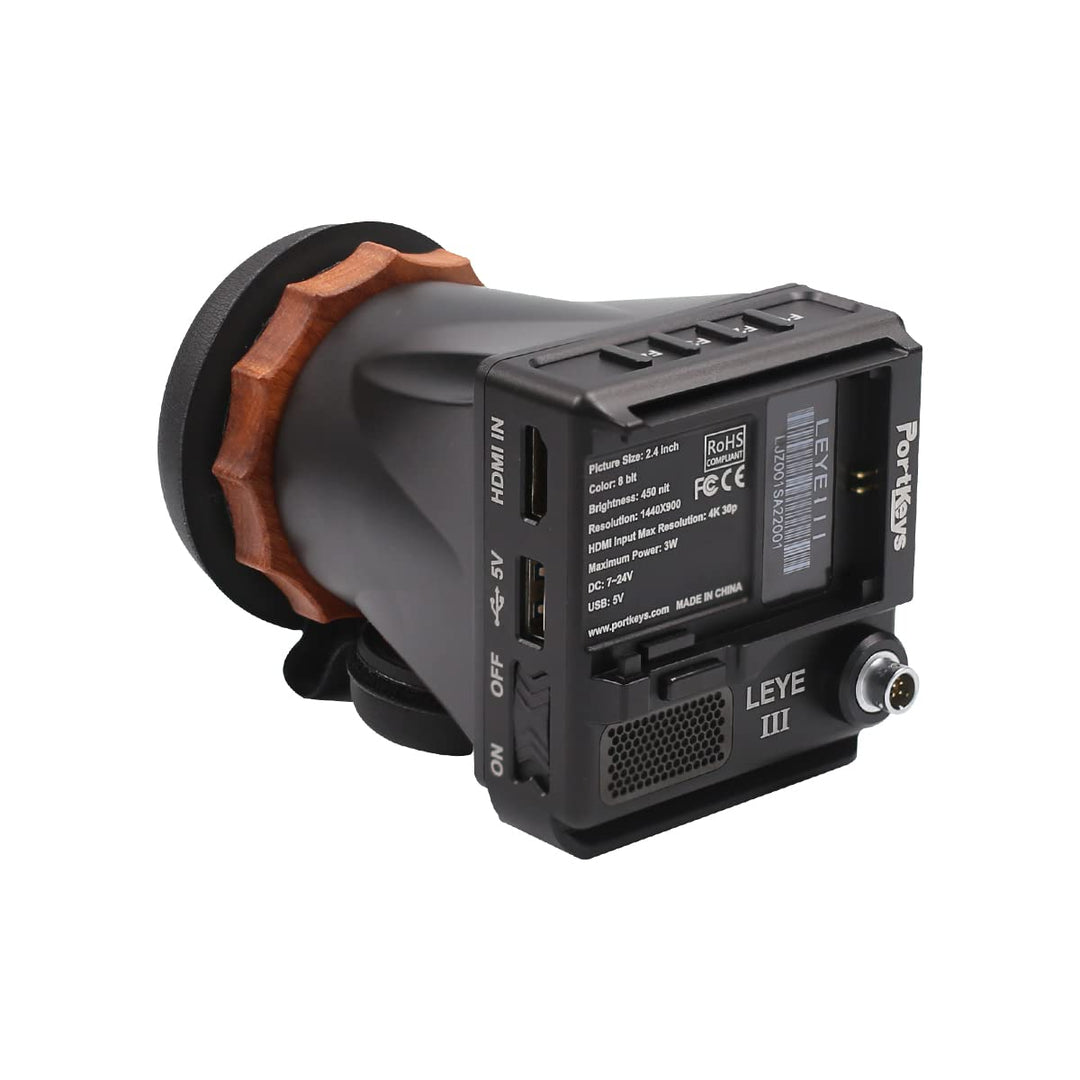 Portkeys LEYE III 4K HDMI Elektronischer Sucher 2,4-Zoll-LCD-Monitor [Unterstützung +8D~-3D Sehkraft