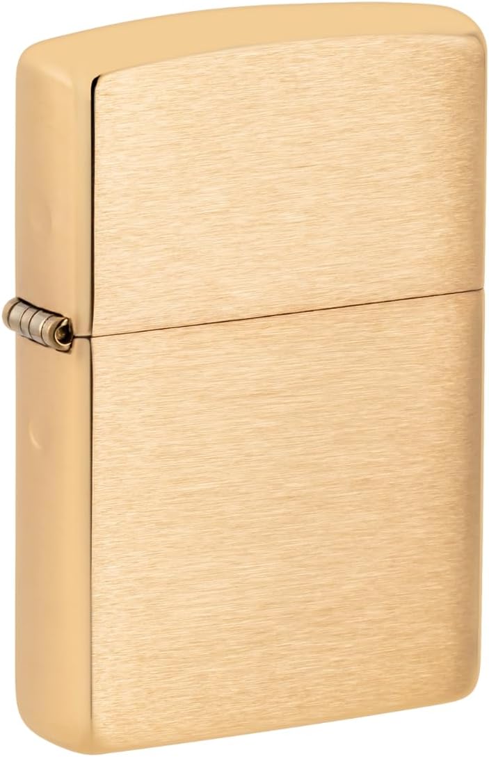 Zippo 204B Messing, 1 x 3,5 x 5,5 cm Brushed Brass, Brushed Brass