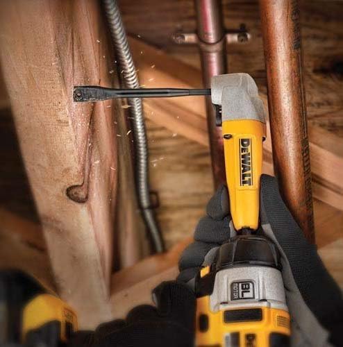 DeWalt Winkelvorsatz (90°, inkl. 9 Bits Extr Impact Torsion, für den Einsatz in Schlagschraubern gee