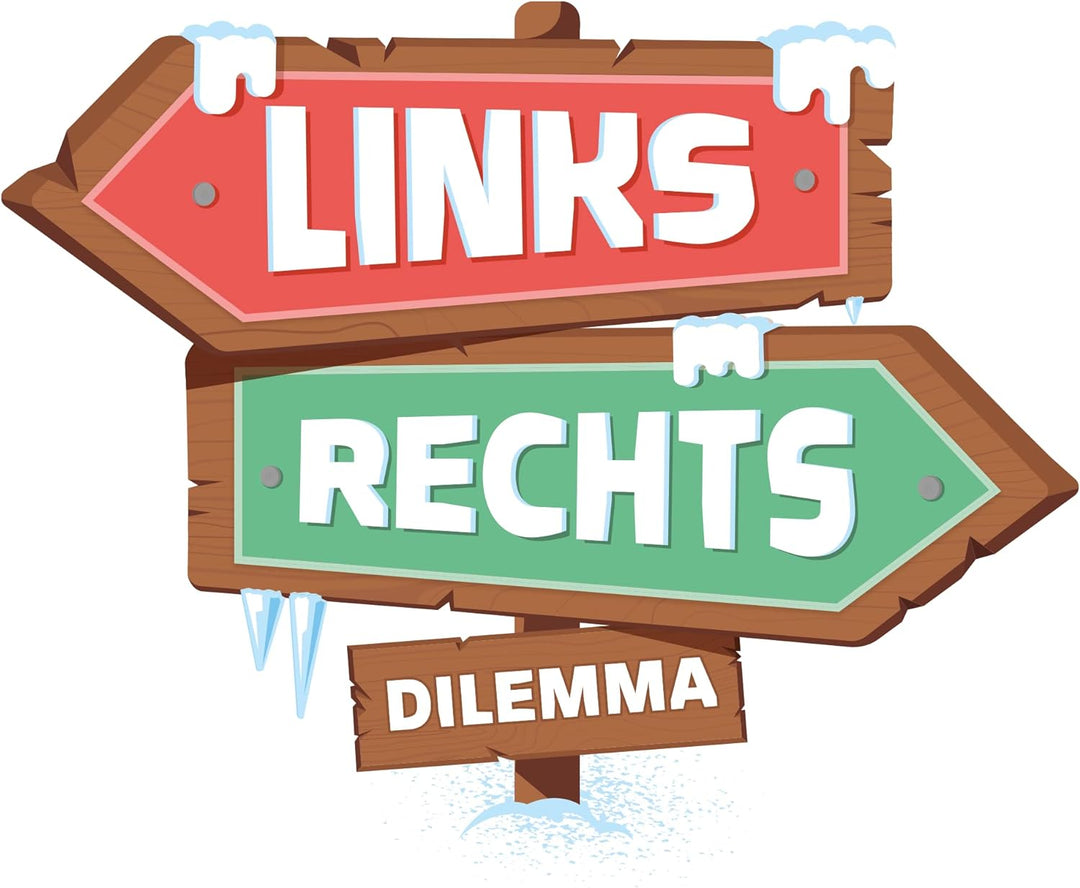 Cojones Production | Links-Rechts-Dilemma | Partyspiel | Kartenspiel | 3-6 Spieler | Ab 18+Jahren |