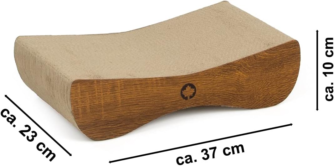 CanadianCat Company | Kratzbrett Satellite Petite | walnuss | Kratzmöbel, Lounge für Katzen | Kratzp