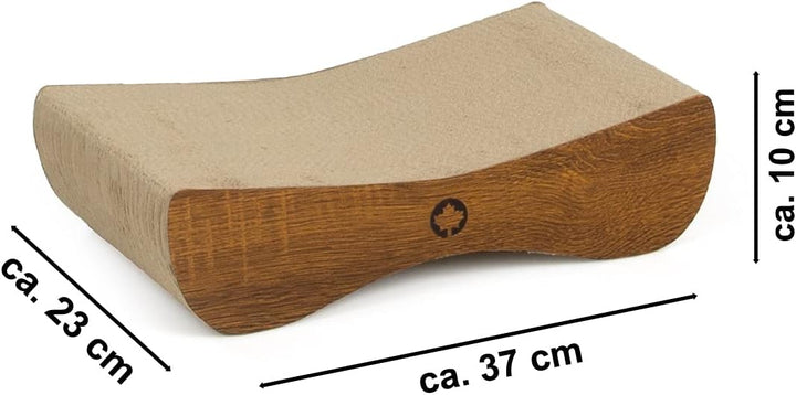 CanadianCat Company | Kratzbrett Satellite Petite | walnuss | Kratzmöbel, Lounge für Katzen | Kratzp