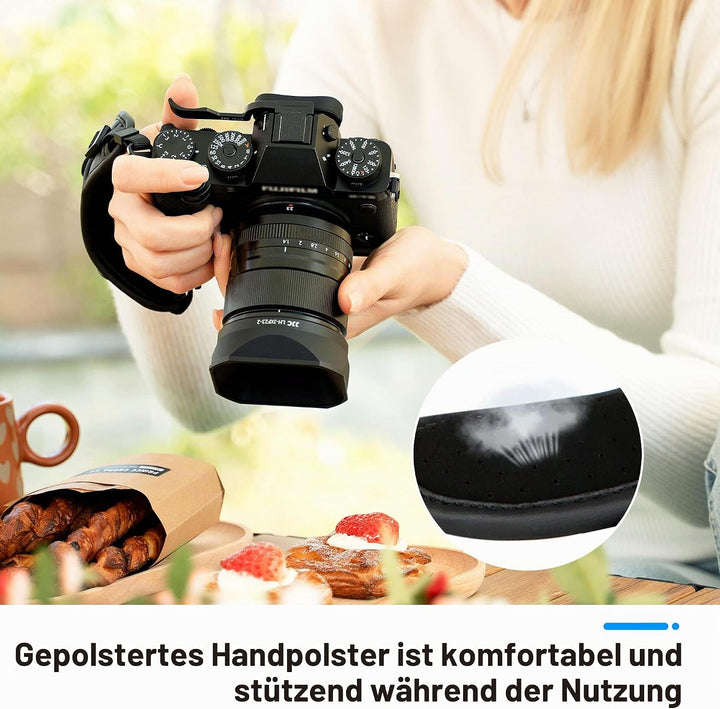 JJC Handschlaufe für DSLR Kameras Canon Nikon(mit Arca Swiss Type Platte) für DSLR Kameras