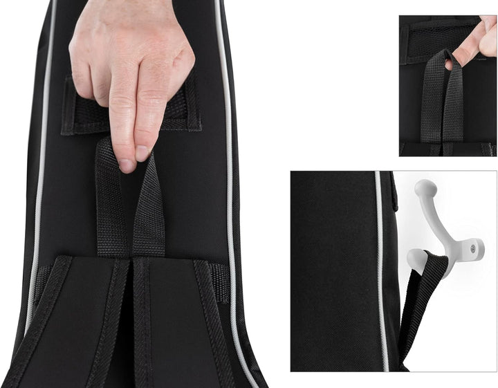 ROCKTILE Klassik-Gitarrentasche 4/4-Grösse - wasserabweisender Gigbag mit weicher Polsterung und Fix