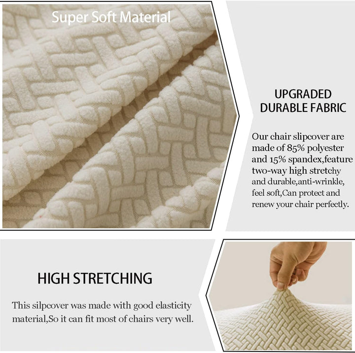 KELUINA Moderne Stuhlhussen 1er/2er/4er/6er Set, Stretch Stulhhussen Schwingstuhl Elastisch Abnehmba