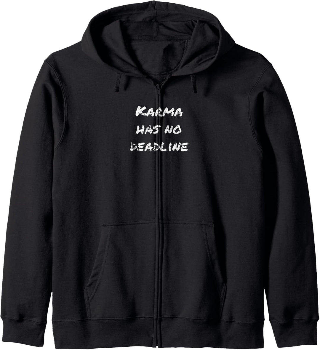 Karma has no deadline Yoga Spruch Geschenk Herren Damen Kapuzenjacke