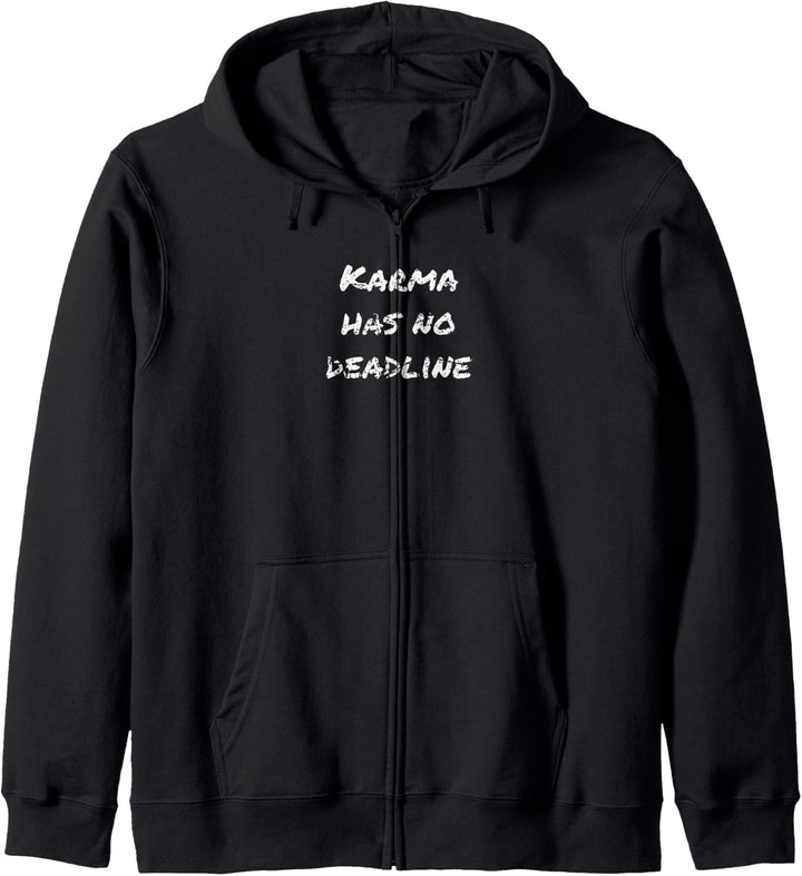 Karma has no deadline Yoga Spruch Geschenk Herren Damen Kapuzenjacke