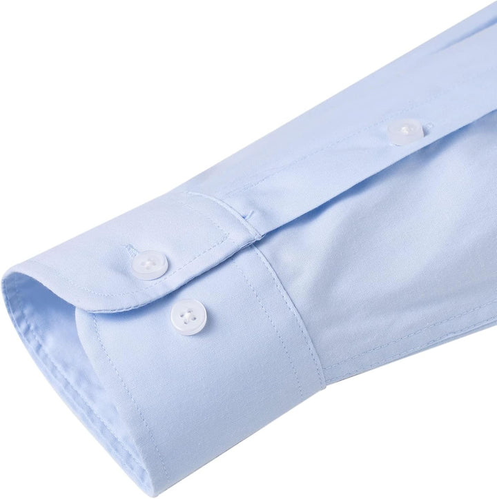 J.VER Oxford Herren Hemd Bügelfrei Regular Fit HerrenHemden Langarm Casual Oberhemd aus Baumwolle Bu