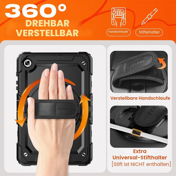 SEYMAC stock Hülle für Samsung Galaxy Tab S6 Lite 10,4 Zoll 2024/2022/2020, Stossfest Hülle mit Disp
