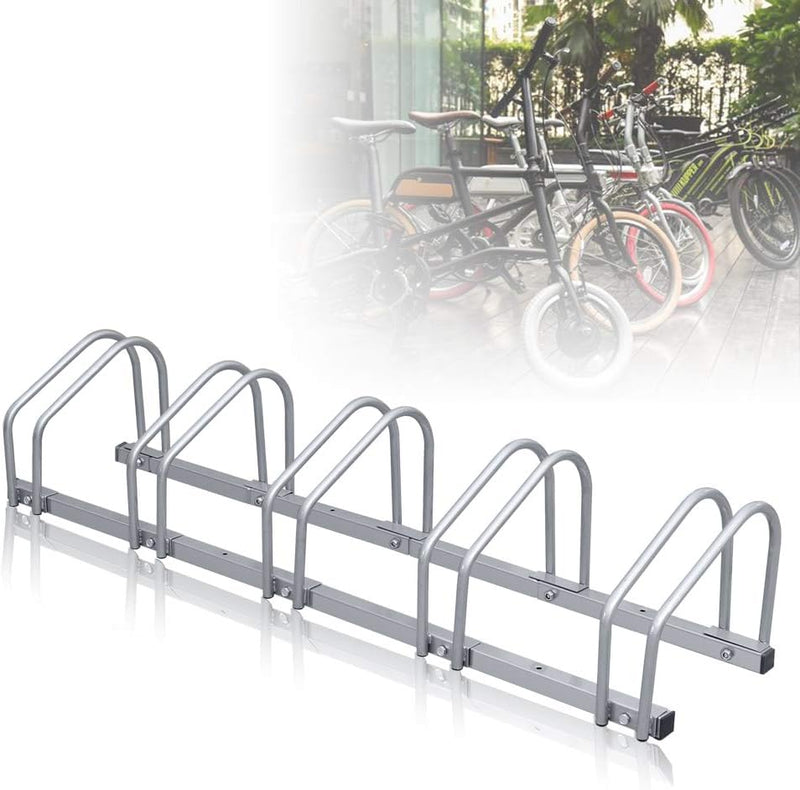 Jopassy 2x Fahrradständer,Fahrradständer Bodenparker für 5 Fahrräder von 35-55 mm Stellplatz,Fahrrad