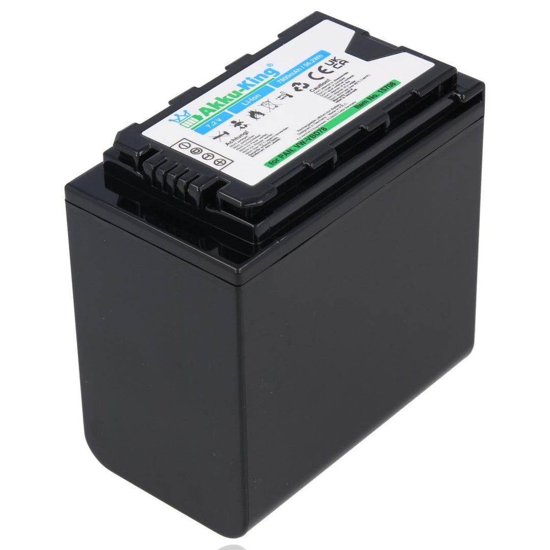Akku kompatibel mit Panasonic VW-VBD78 - Li-Ion 7800mAh - für AJ-PX270, AG-AC8EJ, AG-AC30, AG-AC8, A