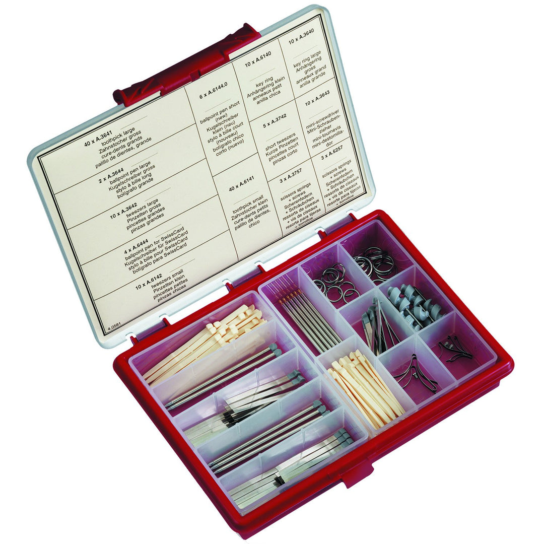 Victorinox Kleiner Nachfüll-Ersatzteilkasten (für Taschenmesser, Zahnstocher, Pinzetten, Ringe etc.)