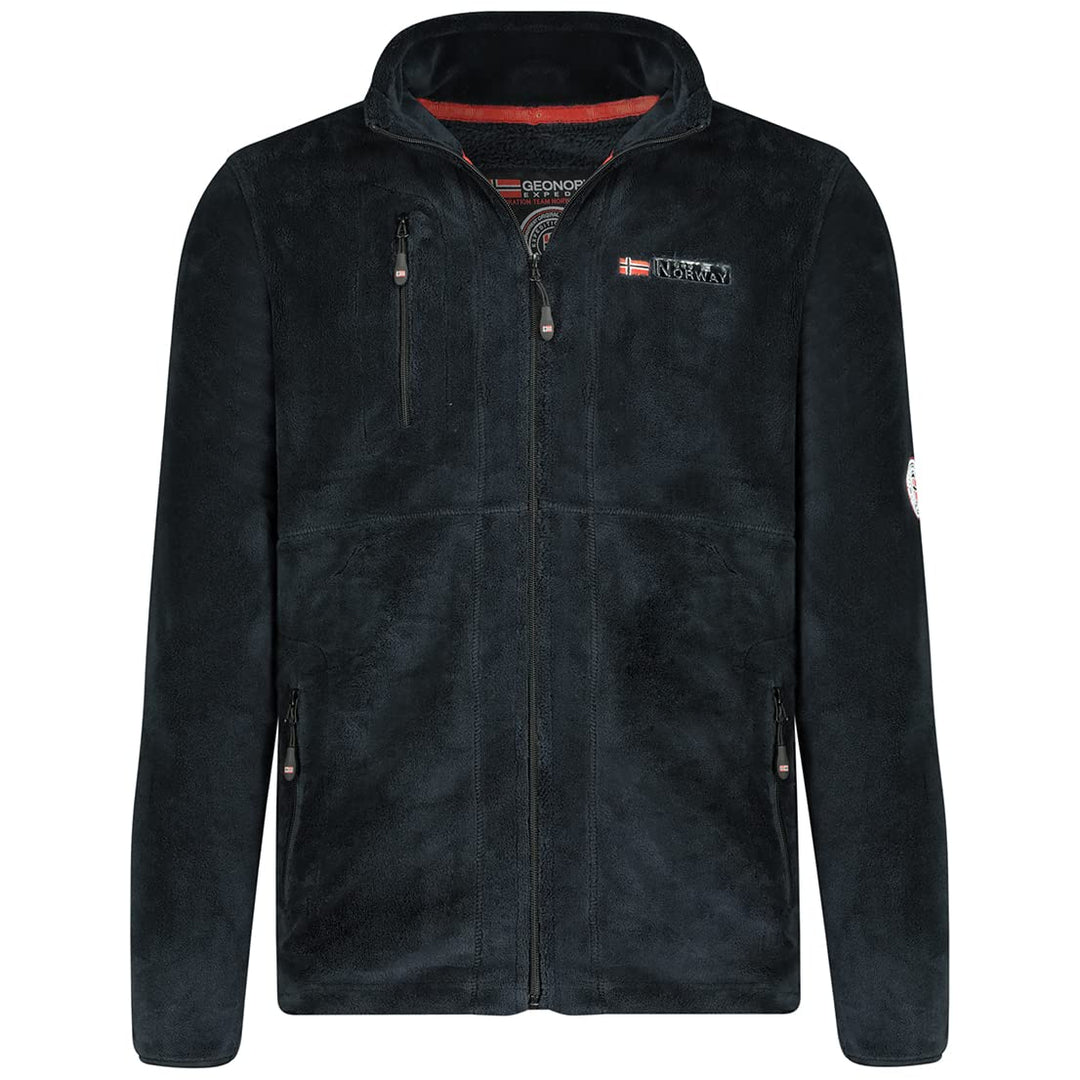 Geographical Norway Fleecejacke für Herren Schwarz XL, XL Schwarz
