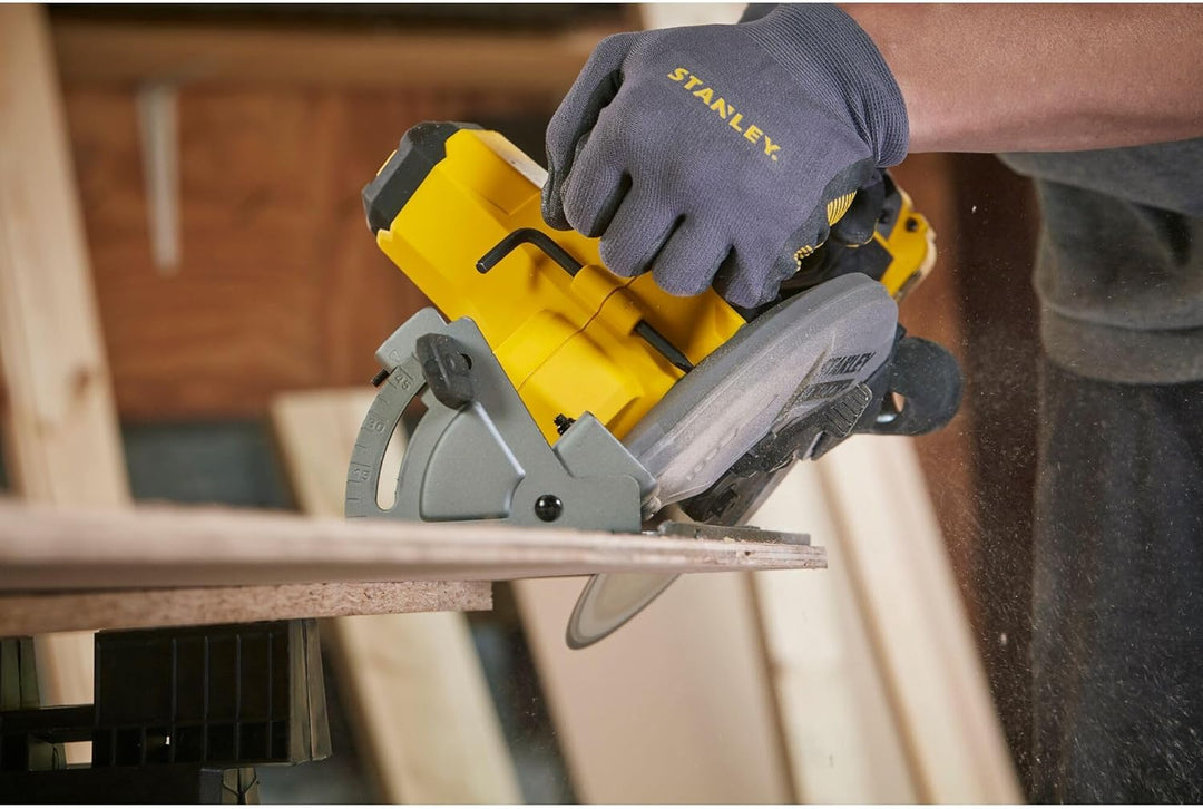 Stanley FatMax 18V Akku-Handkreissäge SFMCS500B (werkzeuglose Schnitttiefen- und Winkeleinstellung b