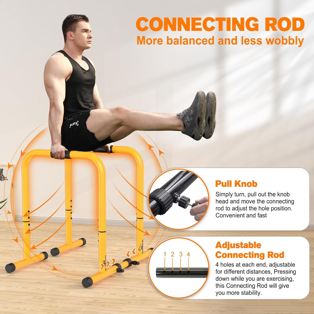 RELIFE REBUILD YOUR LIFE Dip Station Dip Bar Barren Parallettes Push Up Dip-Ständer Einstellbar Eins