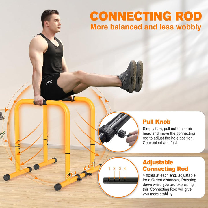 RELIFE REBUILD YOUR LIFE Dip Station Dip Bar Barren Parallettes Push Up Dip-Ständer Einstellbar Eins