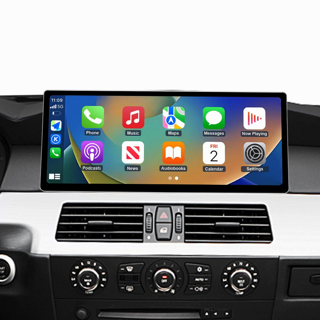 Road Top Autoradio 12,3 Zoll CarPlay Bildschirm für BMW 5er E60/E61 mit CCC | für BMW 5er E60/E61 mi