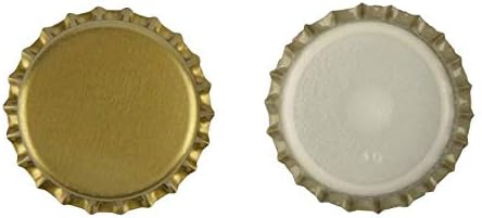1000 Stück Kronenkorken 29 mm Gold - mit geschäumter Einlage - bis 4 bar Kronkorken speziell für Bie