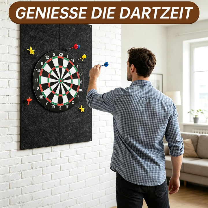 Dart wandschutz, Filz Dartscheibe Schutzring, Selbstklebender Dart Surround | 60×90×1,2 cm Dartboard