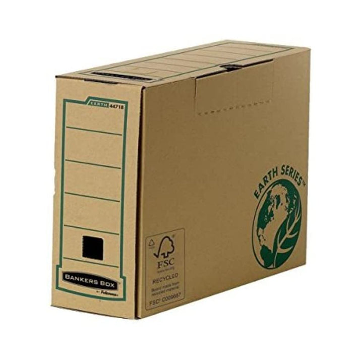 BANKERS BOX Fellowes 100 mm Rücken, braun, 1er Pack (1 x 20 Stück) Folio, Rücken 100 mm, Folio, Rück