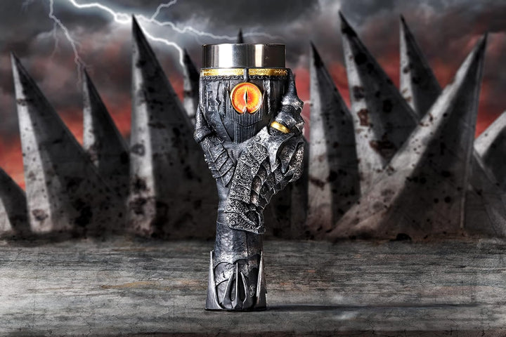 Nemesis Now Offizielles Lizenzprodukt "Herr der Ringe", Sauron, Kelch, Grau, 22,5 cm, B5895V2, 1 Stü