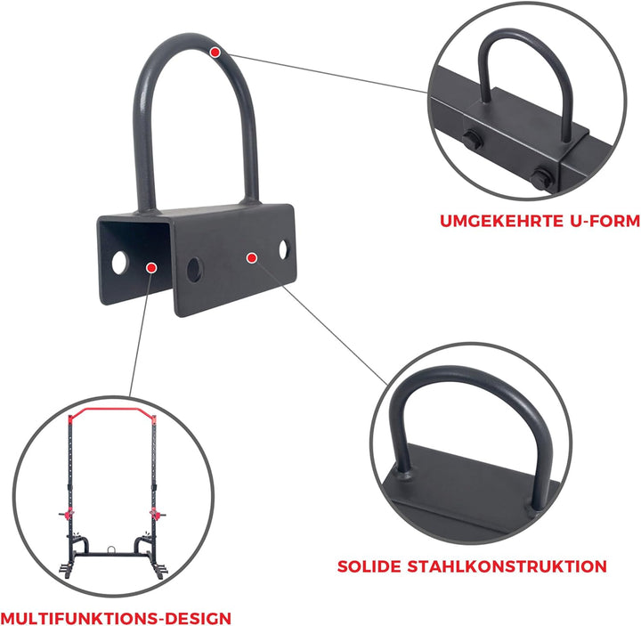 Sunny Health & Fitness Power Cage Squat Rack Upgrade-Zubehör, Dip-Stange, Hantelscheibenhalter, Belt