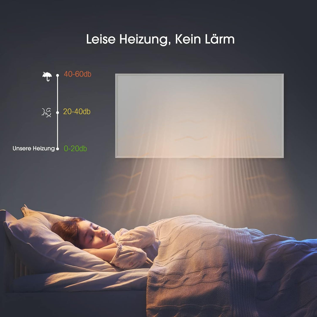 Byecold Infrarotheizung 900 Watt, Infrarot Wandheizung, Elektroheizung, Heizplatte Heizkörper Heizpa