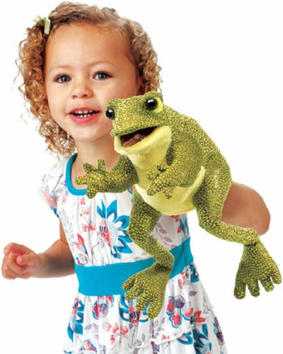 Folkmanis Funny Frog Puppet