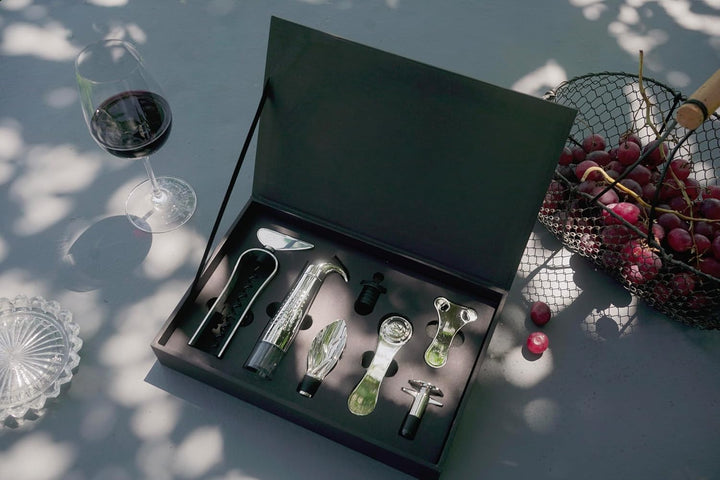 L'Atelier du Vin 095610-8 Oeno Collection Geschenkbox 2, Holz 7 Stück, 7 Stück