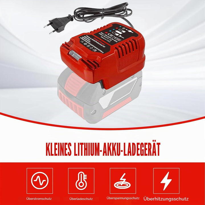 Ersatz PXC Ladegerät für Einhell 18V Power X-Change Akku, Auto-Ladegerät kompatibel mit Einhell 18V