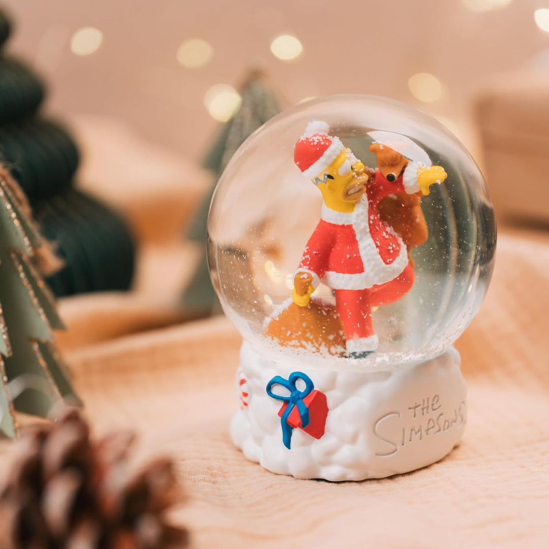 Grupo Erik Schneekugel Die Simpsons Schneekugel Weihnachten Weihnachtsdeko Dekoartikel 8 x 10 x 8 cm