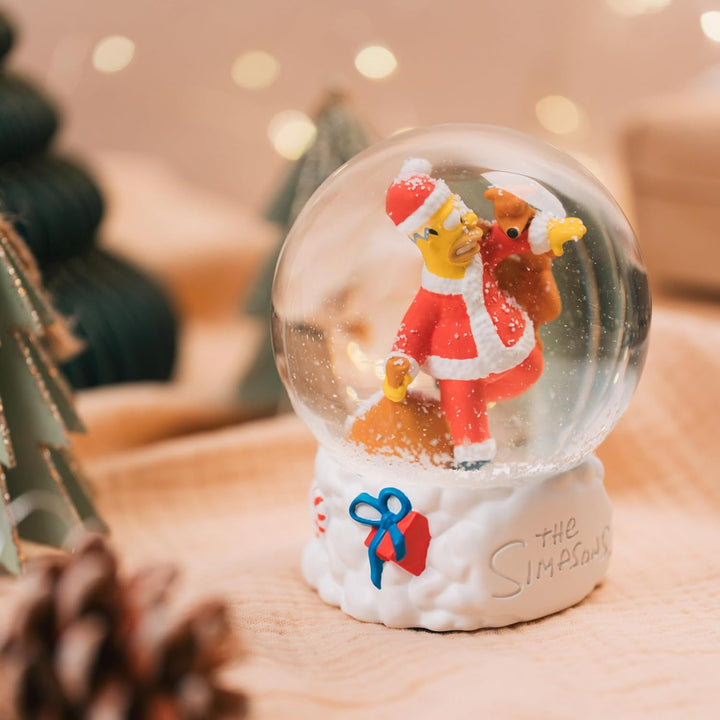 Grupo Erik Schneekugel Die Simpsons Schneekugel Weihnachten Weihnachtsdeko Dekoartikel 8 x 10 x 8 cm