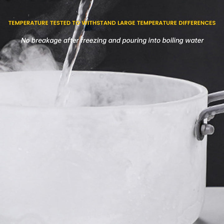 4,5L Glas- Suppentopf Simmertopf - Hitzebeständig Glastopf mit Deckel zum Kochen Transparente Suppen
