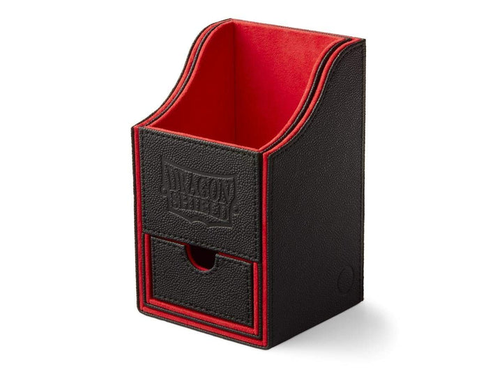 Arcane Tinmen 40204 - Dragon Shield: Nest Box + Dice Tray – Black/Red Mehrfarbig, Mehrfarbig