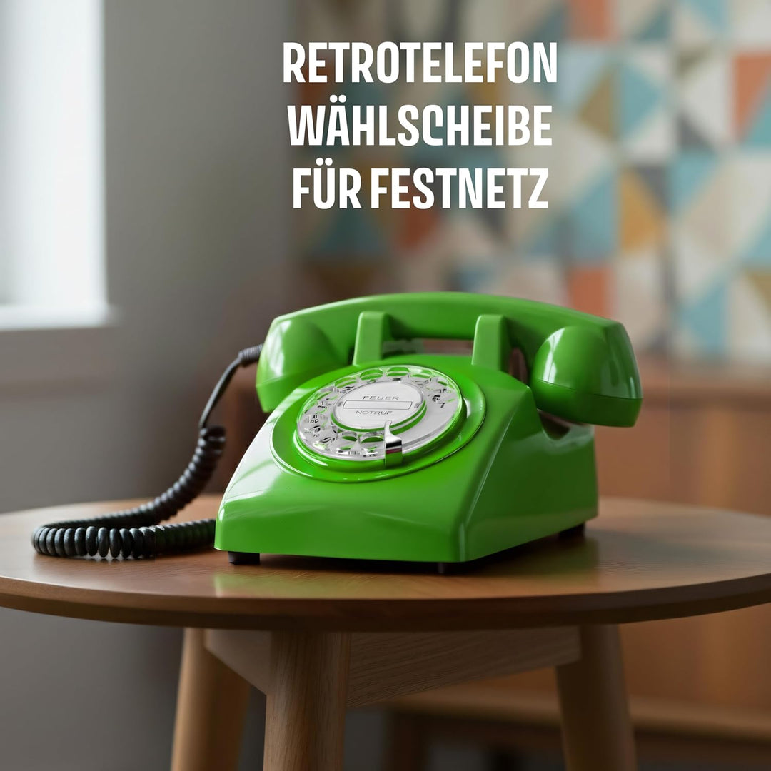 Retro Telefon Wählscheibe/Festnetztelefon Retro/Telefon mit Schnur/Telefon mit Wählscheibe/Telefon R