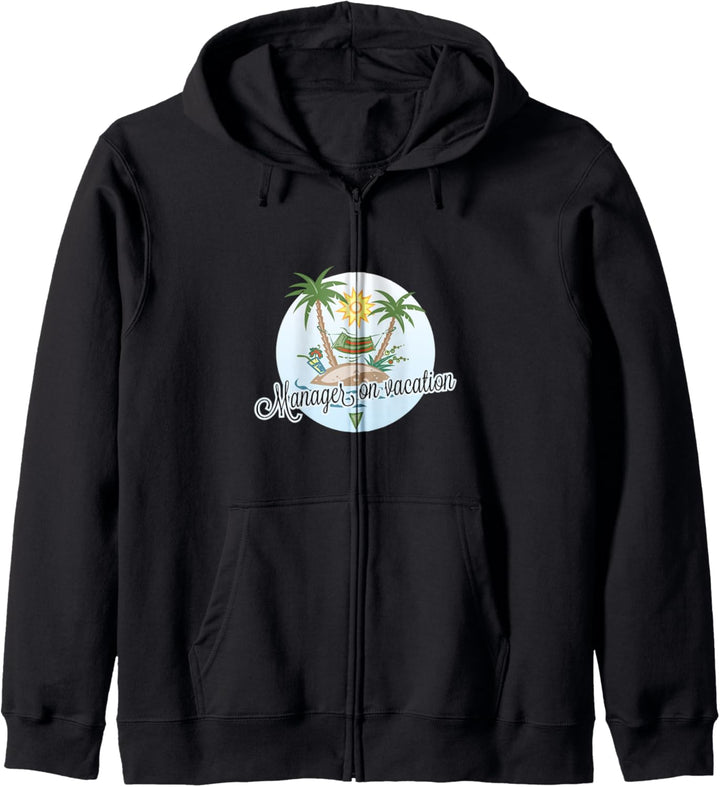 Manager im Urlaub. Lustiges Sommer Geschenk Fun Kapuzenjacke