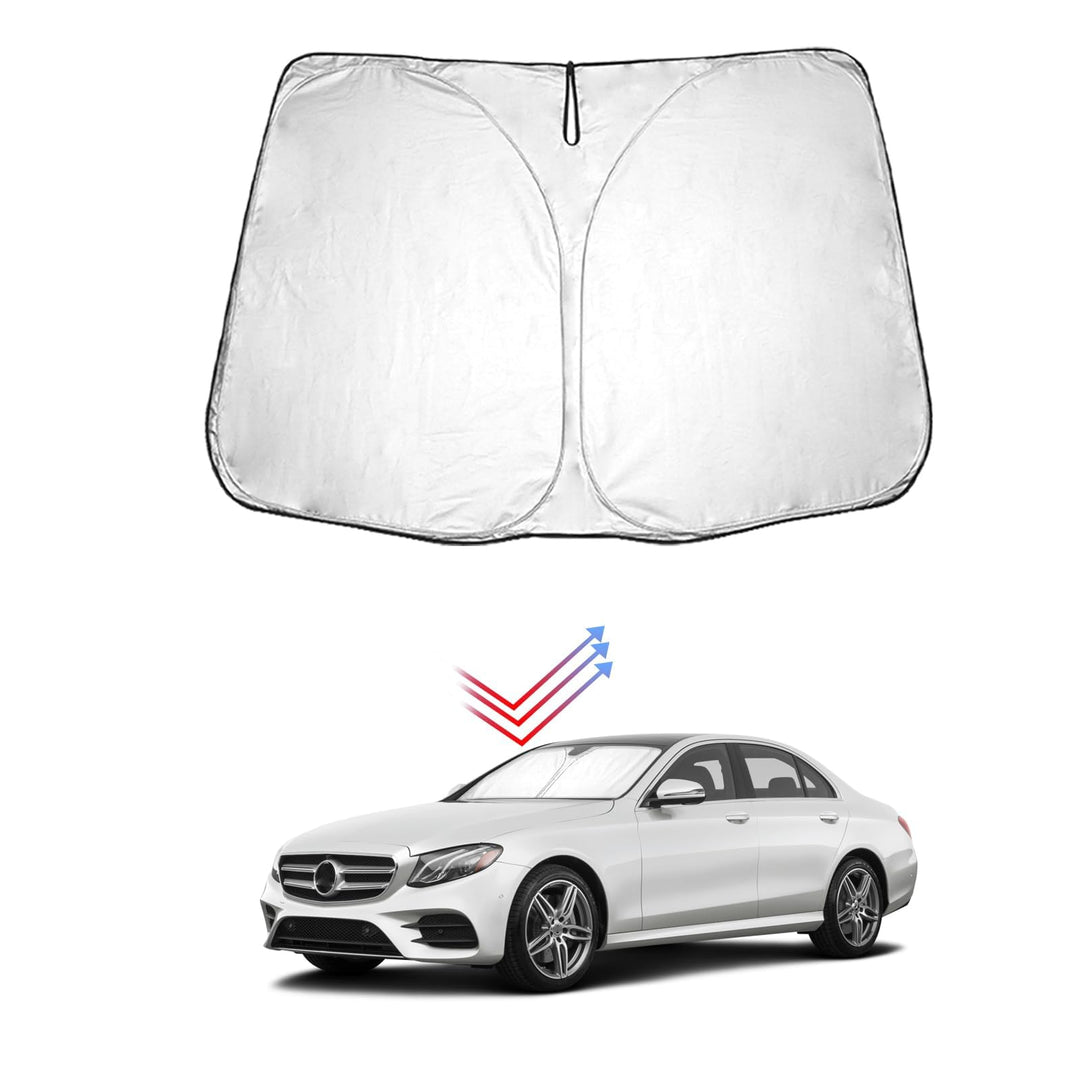 BIBIBO Benz W213 Frontscheibenabdeckung Kompatibel mit Mercedes-Benz E-Klasse 2016-2022, Sonnenschut
