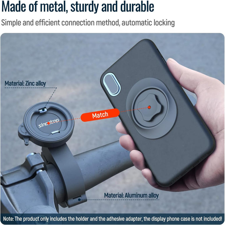 Handyhalterung Fahrrad,Motorrad Handyhalter mit universellem Adapter,Out-Front-Fahrradlenker halteru