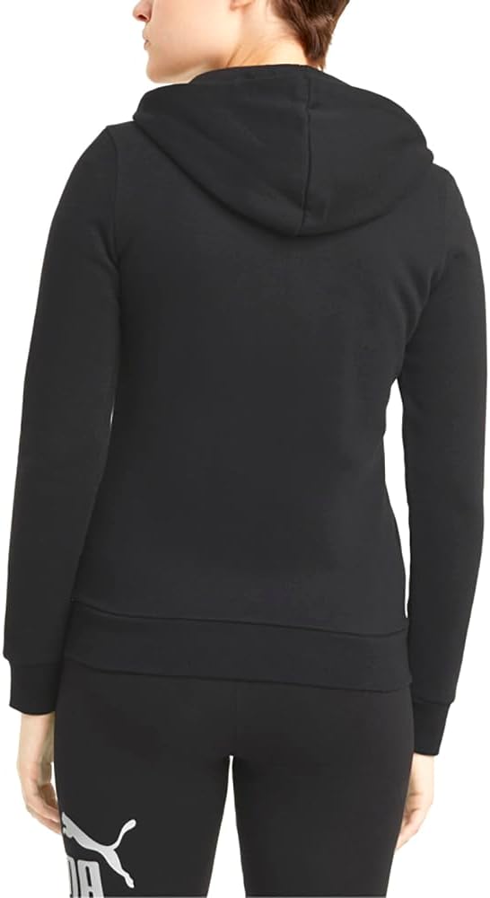 PUMA Damen ESS S Logo Full-Zip Hoodie Pullover S Schwarz, S Schwarz