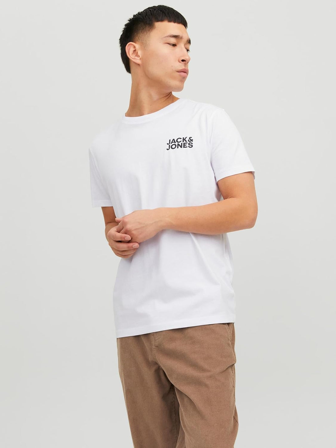 JACK & JONES Herren T-Shirt 3er Pack – Baumwolle, Rundhals, Kurzarm, mit Print – Bequeme Freizeitshi